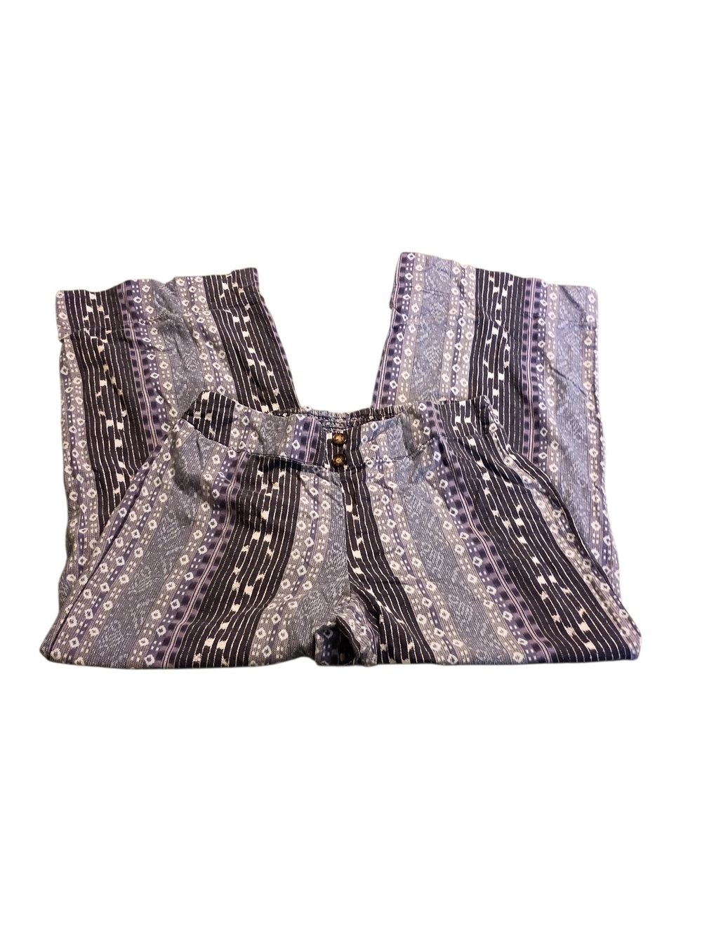 Women's 2/$10 Patterned Elastic-Waist Lounge Pants - Blue Boho Comfy